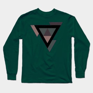 Triangle With Earth Tones Long Sleeve T-Shirt